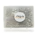 Assorted Safety Pins Bulk for Women &amp; Girls, Different Sizes Heavy Duty Silver Sewing Safety Pin with Reusable Partition Box, Pack of 500