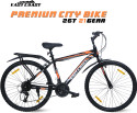 EAST COAST Premium City Bike/cycle 26t with Inbuilt Carrier ( 21 SPEED ) 26 T (inch) Road Cycle
