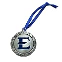 East Tennessee State Ornament Non-Dated | Hand-Sculpted Christmas Tree Ornament | Intricately Crafted Metal Pewter Alma Mater Inlay