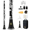 Eastar Upgraded Bb Ebonite Clarinet Intermediate, Silver, Full Kit, ECL-400