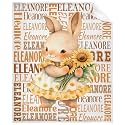 Easter Day Bunny Blanket,Personalized Easter Baby Blanket