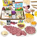 Easter Deluxe Meat and Cheese Gift Basket – Easter Food Gifts, Gourmet Charcuterie Assortment Charcuterie Food Items, Meat Cheese Assortment, Food Gifts for Men, Women, Families, Coworkers - 11-item Bundle