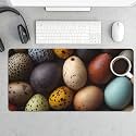 Easter Egg Extended Gaming Mouse Pad, with Stitched Edges Large Mouse Pad Desk Protector, Rubber Base Mousepad Keyboard Mouses Mat for Work Game Office Home 32"X16",E36