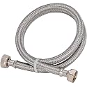 Eastman 48 Inch Steel-Flex Faucet Connector, Braided Stainless Steel Supply Line with 1/2 In. FIP_Ends, 48021, 48in. L x 1/2in. FIP x 1/2 in. FIP (Pack of 10)
