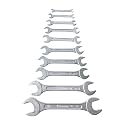 Eastman Doe Jaw Spanners - Crv Set Of 12Pcs, Kit-03-121M, Chrome Vanadium Steel, Chrome Plated, Chrome Finished Double Sided Open End Wrench, Wrench Set Tools - E-2001