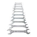 Eastman Doe Jaw Spanners - Crv Set Of 10 Pcs, Kit-03-101M Special Kit, Chrome Vanadium Steel, Chrome Plated, Chrome Finished Double Sided Open End Wrench, Wrench Set Tools (E-2001)
