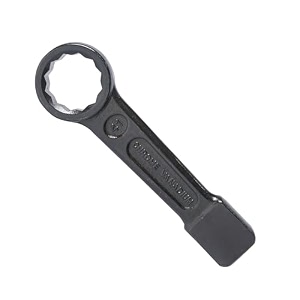 eastman slogging spanners wrench ring end amp open end 22mm chrome vanadium steel auto-black finish wrench for removing very tight nuts and bolts - e-2082