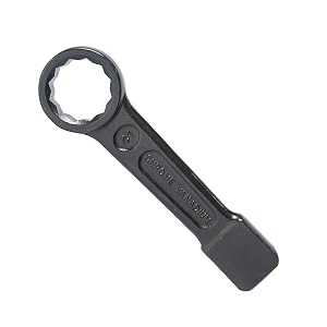 eastman slogging spanners wrench ring end amp open end 75mm chrome vanadium steel auto-black finish wrench for removing very tight nuts and bolts - e-2082