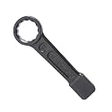 Eastman Slogging Spanners Wrench Ring End &amp; Open End 75mm, Chrome Vanadium Steel Auto-Black Finish Wrench for Removing Very Tight Nuts and Bolts - E-2082