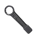 Eastman Slogging Spanners Wrench Ring End &amp; Open End 55mm, Chrome Vanadium Steel Auto-Black Finish Wrench for Removing Very Tight Nuts and Bolts - E-2082