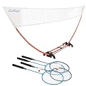 EastPoint Badminton Set, 4 Rackets, 2 Shuttlecocks, 15' Net, Outdoor Games