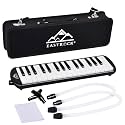 EastRock 32 Key Black Melodica Keyboard Soprano Piano Instrument with Case