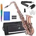 EASTROCK B Flat Tenor Saxophone Red Antique Copper for Beginners Students