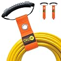 Easy-Carry Wrap-It Storage Straps - 17” (2-Pack) Blaze Orange with Grommet