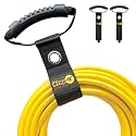 Easy-Carry Wrap-It Storage Straps - 17" (2-Pack) Black with Grommet