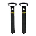 Easy-Carry Wrap-It Storage Straps - 36” (2-Pack) Black with Grommet