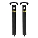 Easy-Carry Wrap-It Storage Straps - 48” (2-Pack) Black with Grommet