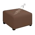 Easy-Going Waterproof Stretch 30x30x15inch Square Ottoman Cover Footstool