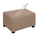 Easy-Going Waterproof Stretch Large Rectangle Ottoman Cover Footstool