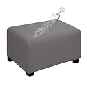 Easy-Going Waterproof Stretch Large Rectangle Ottoman Cover Footstool