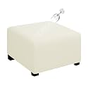 Easy-Going Waterproof Stretch 30x30x15inch Square Ottoman Cover Footstool