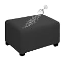 Easy-Going Waterproof Stretch Large Rectangle Ottoman Cover Footstool