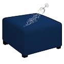 Easy-Going Waterproof Stretch 40x40x15inch Square Ottoman Cover Footstool