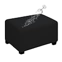 Easy-Going Waterproof Stretch Large Rectangle Ottoman Cover Footstool