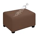 Easy-Going Waterproof Stretch Large Rectangle Ottoman Cover Footstool