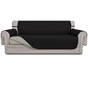 Easy-Going Reversible Couch Cover, 4 Seater Sofa, Black/Beige