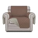 Easy-Going Reversible Couch Cover, Small Chair, Brown/Beige