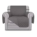 Easy-Going Reversible Couch Cover, Small Chair, Gray/Gray