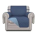 Easy-Going Reversible Couch Cover, Small Chair, Dark Blue/Light Blue