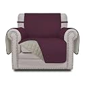 Easy-Going Reversible Couch Cover, Small Chair, Wine/Beige