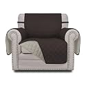 Easy-Going Reversible Couch Cover, Small Chair, Chocolate/Beige