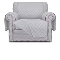 Easy-Going Reversible Couch Cover, Small Chair, Light Gray/Light Gray