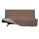 Easy-Going Reversible Couch Cover, Large Futon Sofa, Brown/Beige