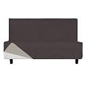 Easy-Going Reversible Couch Cover, Large Futon Sofa, Chocolate/Beige
