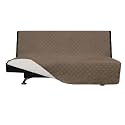 Easy-Going Reversible Couch Cover, Large Futon Sofa, Camel/Ivory