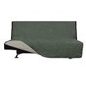 Easy-Going Reversible Couch Cover, Large Futon Sofa, Greyish Green/Beige