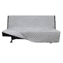 Easy-Going Reversible Couch Cover, Large Futon Sofa, Light Gray/Light Gray