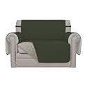 Easy-Going Reversible Couch Cover, Oversized Chair, Army Green/Beige