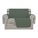 Easy-Going Reversible Couch Cover, Oversized Chair, Greyish Green/Beige