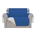 Easy-Going Reversible Couch Cover, Oversized Chair, Blue/Ivory