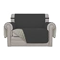 Easy-Going Reversible Couch Cover, Oversized Chair, Darkgray/Beige