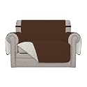 Easy-Going Reversible Couch Cover, Oversized Chair, Coffee/Ivory