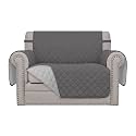 Easy-Going Reversible Couch Cover, Oversized Chair, Gray/Light Gray