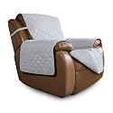Easy-Going Oversized Recliner Chair Cover Reversible Sofa Cover Water Resistant Couch Cover Furniture Protector with Elastic Straps for Pets Dog Cat (Oversized Recliner, Light Gray/Light Gray)