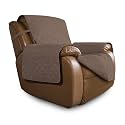 Easy-Going Reversible Couch Cover, Oversized Recliner, Brown/Brown