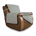 Easy-Going Oversized Recliner Chair Slipcover Reversible Sofa Cover Water Resistant Couch Cover Furniture Protector with Elastic Straps for Pets Dog (Oversized Recliner, Beige/Beige)